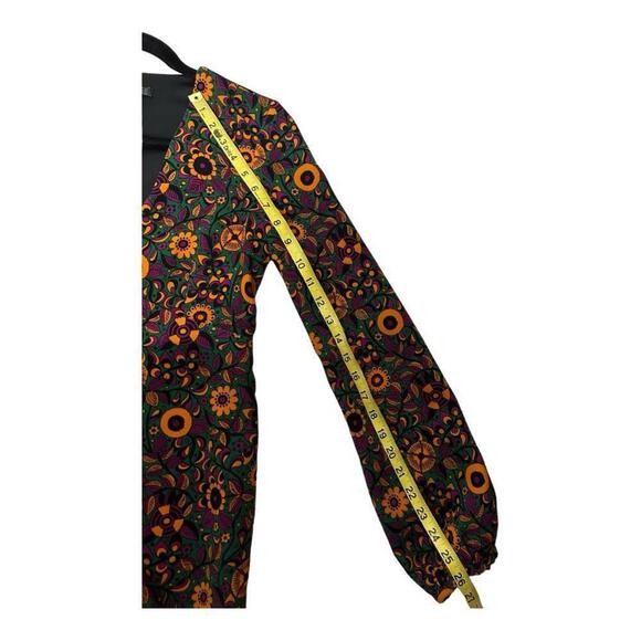Zara l Retro Floral Long Sleeve Dress XS - Picture 8 of 10